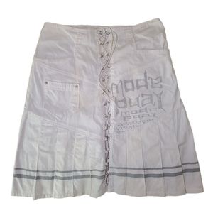 Mode Puay White Skirt Ledoux